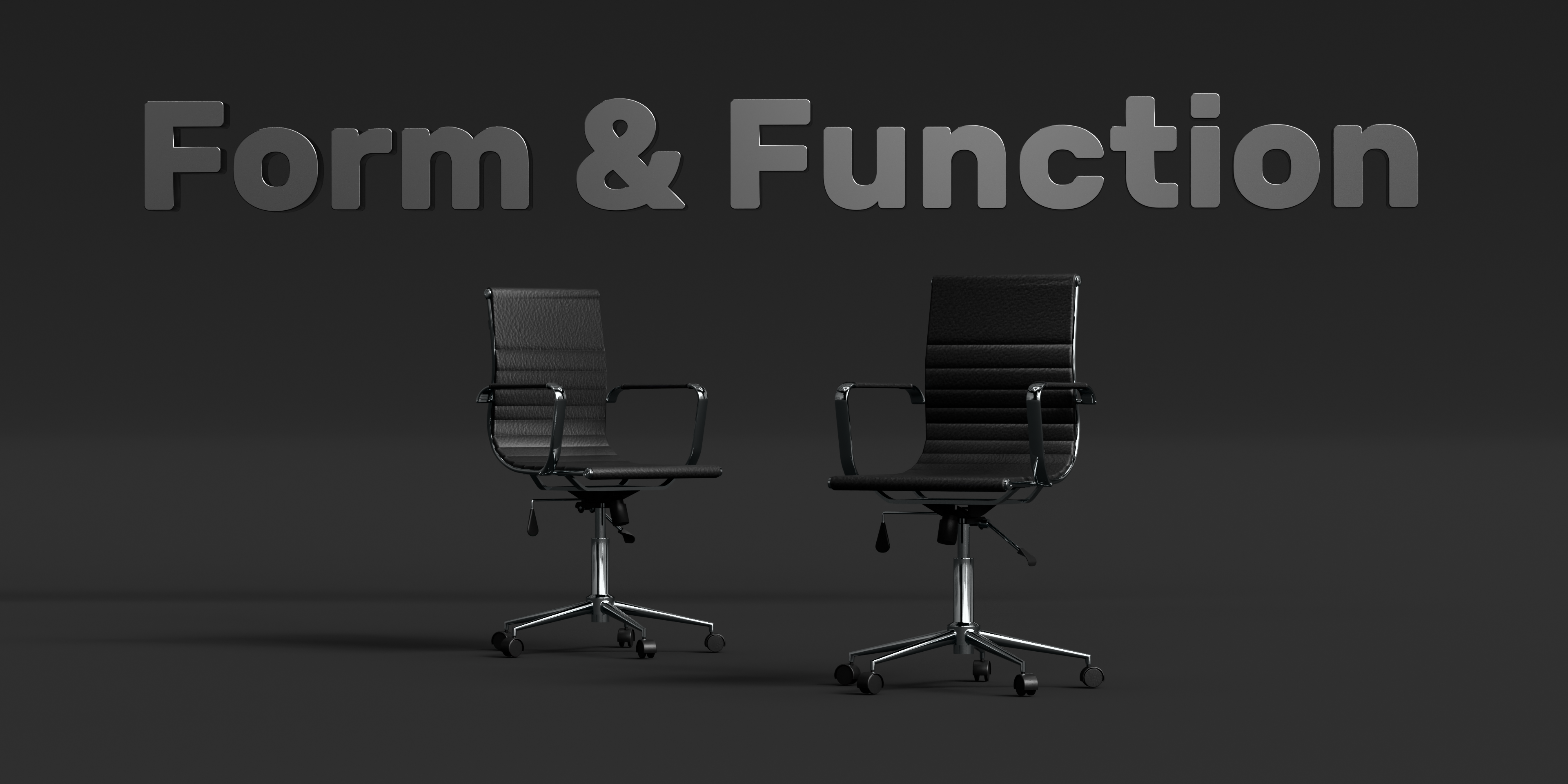 Chair product form and function render